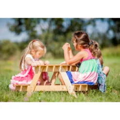 Tavolo da Pic Nic in Legno per Bambini Tavolino con Panche Giardino