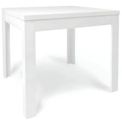 Tavolo da Pranzo a Libro 90x90 cm Bianco Moderno