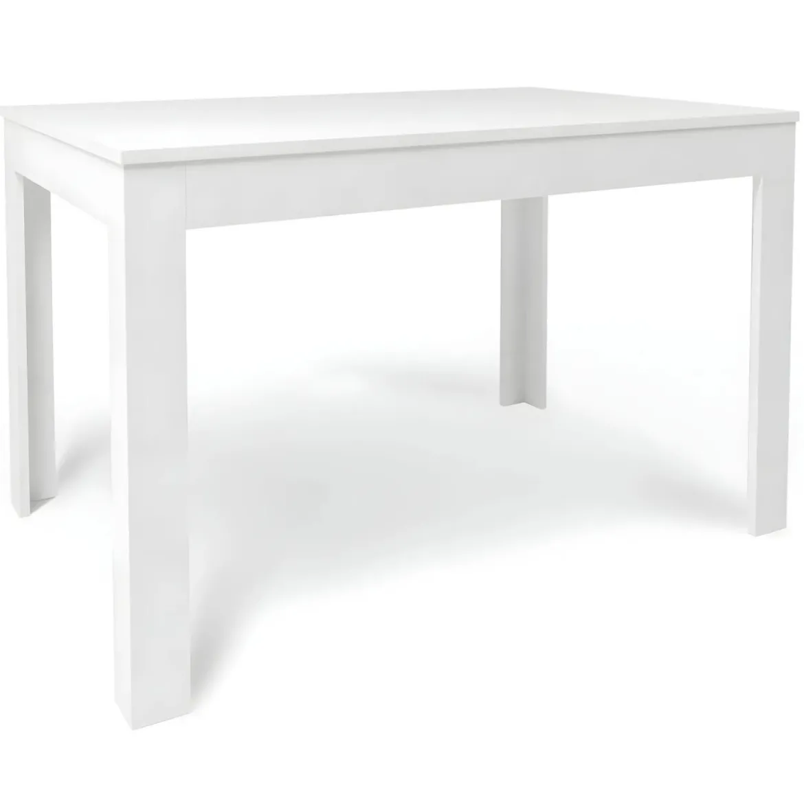 Tavolo da Pranzo Allungabile 120x80 cm Bianco Moderno