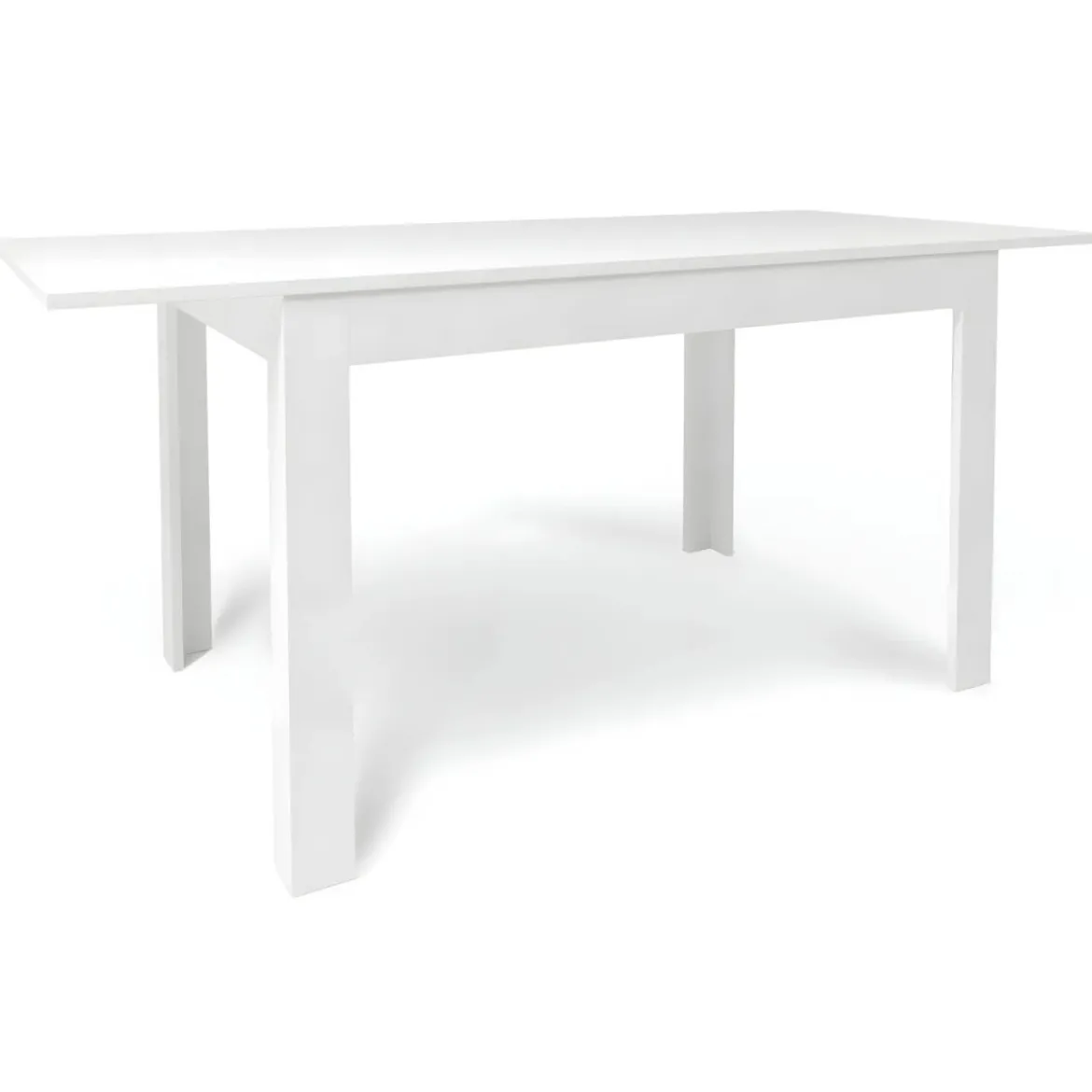 Tavolo da Pranzo Allungabile 120x80 cm Bianco Moderno