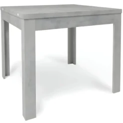 Tavolo da Pranzo Allungabile 90x90 cm Finitura Cemento
