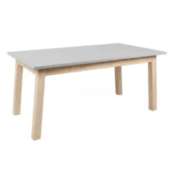 Tavolo da Pranzo Allungabile Rovere Grigio Rettangolare 2 Prolunghe