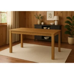 Tavolo da Pranzo Estensibile 140x80 cm Finitura Noce Stelvio