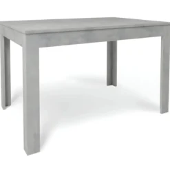 Tavolo da Pranzo Estensibile 120x80 cm Finitura Cemento