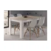 Tavolo Estensibile Pranzo Allungabile Rovere Bianco Moderno Rettangolare Salotto