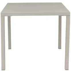 Tavolo Impilabile in Acciaio Tortora da Giardino Quadrato 80x80 cm