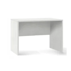 Tavolo Kit Scrivania 120 cm Ossido Bianco Piccola Moderna Ufficio Cameretta Pc