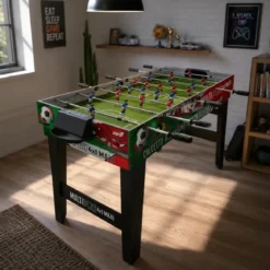 Tavolo Multigioco 4 in 1 Calcetto Ping Pong Hockey Biliardo Accessori