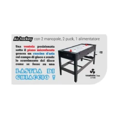 Tavolo Multigioco 4 in 1 Calcio Hockey Ping Pong Biliardo