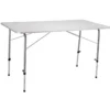Tavolo Pieghevole Acciaio 120x60 Altezza Regolabile Piano MDF da Esterno