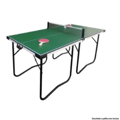 Tavolo Pieghevole da Ping Pong Compatto Richiudibile Salvaspazio con Rete
