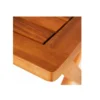 Tavolo Pieghevole 70x70 da Balcone Giardino in Legno Quadrato Esterno