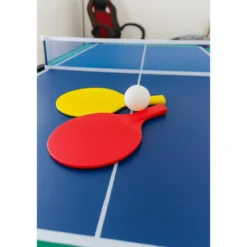 Tavolo Richiudibile 5in1 Biliardino Ping Pong Hockey Curling Biliardo Con Palline