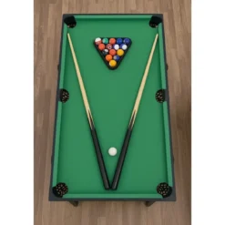 Tavolo Richiudibile 5in1 Biliardino Ping Pong Hockey Curling Biliardo Con Palline
