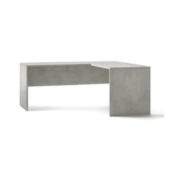 Tavolo Scrivania Angolare 180x170 Grigio Grande Moderna Angolo Ufficio Porta Pc