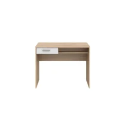 Tavolo Scrivania 100 cm Rovere Cassetto Piccola Porta Pc Salvaspazio Cameretta