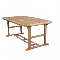 Tavolo 180x100 Allungabile in Legno da Giardino Rettangolare per Esterno