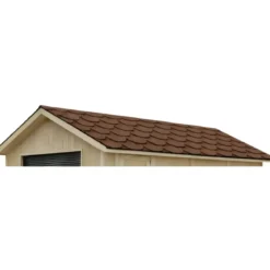 Tegole Bituminose Beaver Marrone Copertura Tetto Casetta 4x3 Giardino