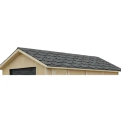 Tegole Bituminose Grigio Beaver 9 m2 Copertura Tetto Garage da Esterno