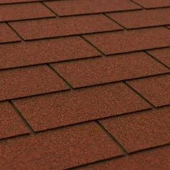 Tegole Bituminose Rettangolari Rosso Copertura Casetta Giardino 4x3