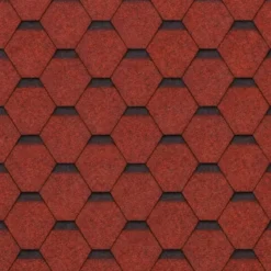 Tegole Bituminose Rosso 21 m2 per Copertura Tetto Casetta da Giardino