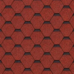 Tegole Bituminose Rosso per Copertura Tetto Garage da Esterno 24 m2