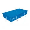 Telo Copertura per Piscina Rettangolare 4x2 Frame con Telaio Copripiscina