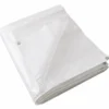 Telo Occhiellato Copertura Impermeabile 5x8 m Lavabile PE Bianco