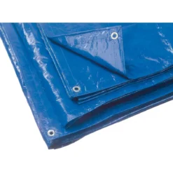 Telo Occhiellato Multiuso Blu 2x3 mt Copertura in PVC Antistrappo