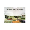 Telo Ombreggiante 1x100 Metri Bianco per Recinzione Copertura Rete Oscurante