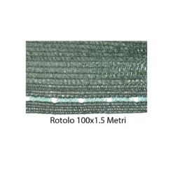 Telo Ombreggiante 1.5x100 Metri Quadri Verde Recinzione Copertura Rete Oscurante