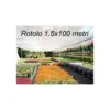 Telo Ombreggiante 1.5x100 Metri Quadri Bianco Recinzione Copertura Oscurante