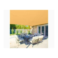 Telo Ombreggiante 2x100 Metri Rotolo Beige Oscurante Copertura Privacy