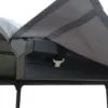 Telo per Tettoia Carport 485x300 cm Grigio Antracite PVC 280 g/m2