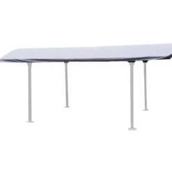 Telo per Tettoia Carport 485x300 cm Grigio Antracite PVC 280 g/m2