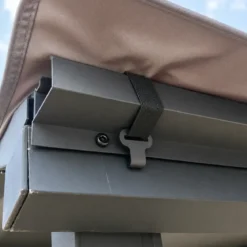 Telo per Tettoia Carport 485x300 cm Grigio Antracite PVC 280 g/m2