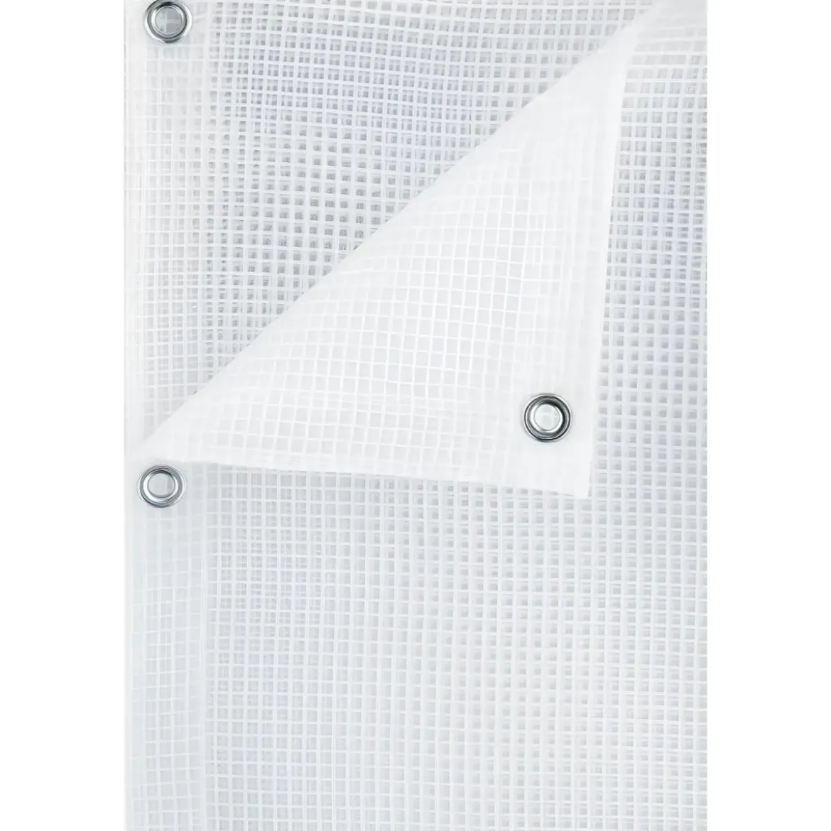 Telo Retinato Trasparente 350x400 cm Occhiellato PE Copertura Esterni