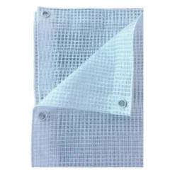 Telo Telone Occhiellato 400x300 cm Copertura Multiuso Bianco