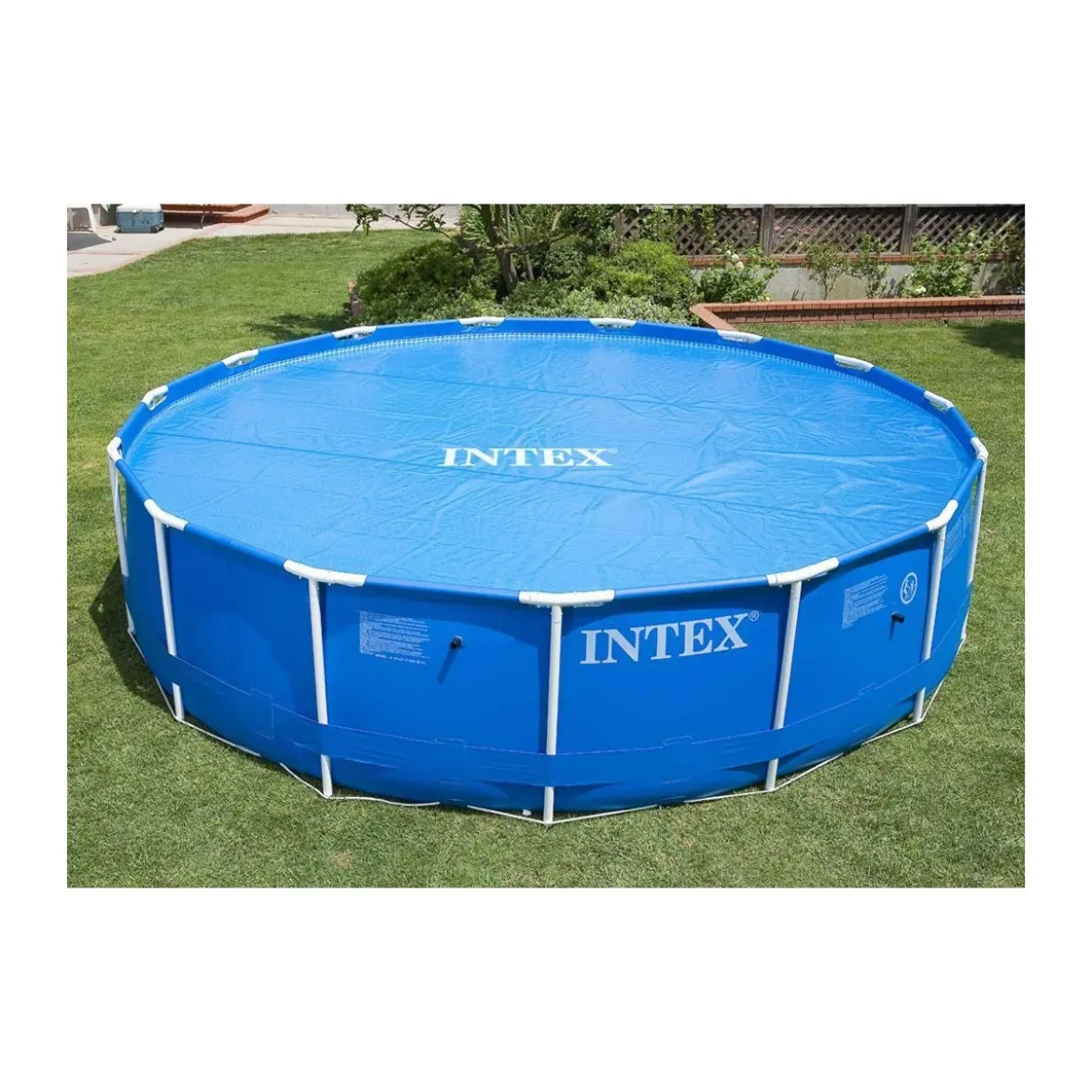 Telo Termico Copri Piscina 305 cm Rotonda Copertura Autoportante Intex Frame