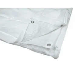 Telo 5x6 mt Occhiellato in PVC Bianco Rinforzato Copertura Antistrappo