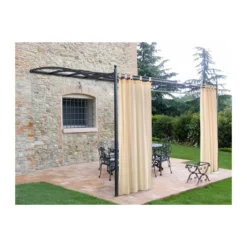 Tenda a Bretella per Gazebo Pergola Arredamento Paravento Telo Parasole Esterno