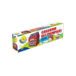 Tenda da Gioco per Bambini Caserma Pompieri Casetta Bimbi Uso Interno Esterno