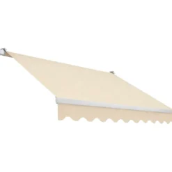 Tenda da Sole a Barra Quadra 300x200 Braccio a Catena Beige da Esterno