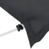 Tenda da Sole a Caduta Senza Viti 300x130 Altezza Regolabile Antracite