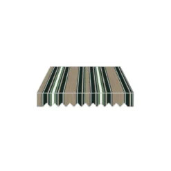 Tenda da Sole a Caduta Verde 200x250 con Bracci Balcone Rullo Soffitto Parasole