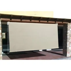 Tenda da Sole a Caduta 200x250 Beige Rullo Alluminio Soffitto Terrazzo Balcone