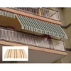 Tenda da Sole a Caduta 100x245 cm Alluminio e Poliestere Arancione