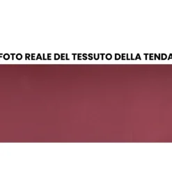 Tenda da Sole a Caduta 400x300 cm Rosso Ferrara Cassonata da Esterno