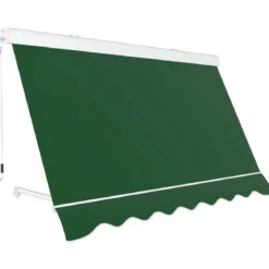 Tenda da Sole a Caduta 400x300 cm Verde Cassonata da Esterno