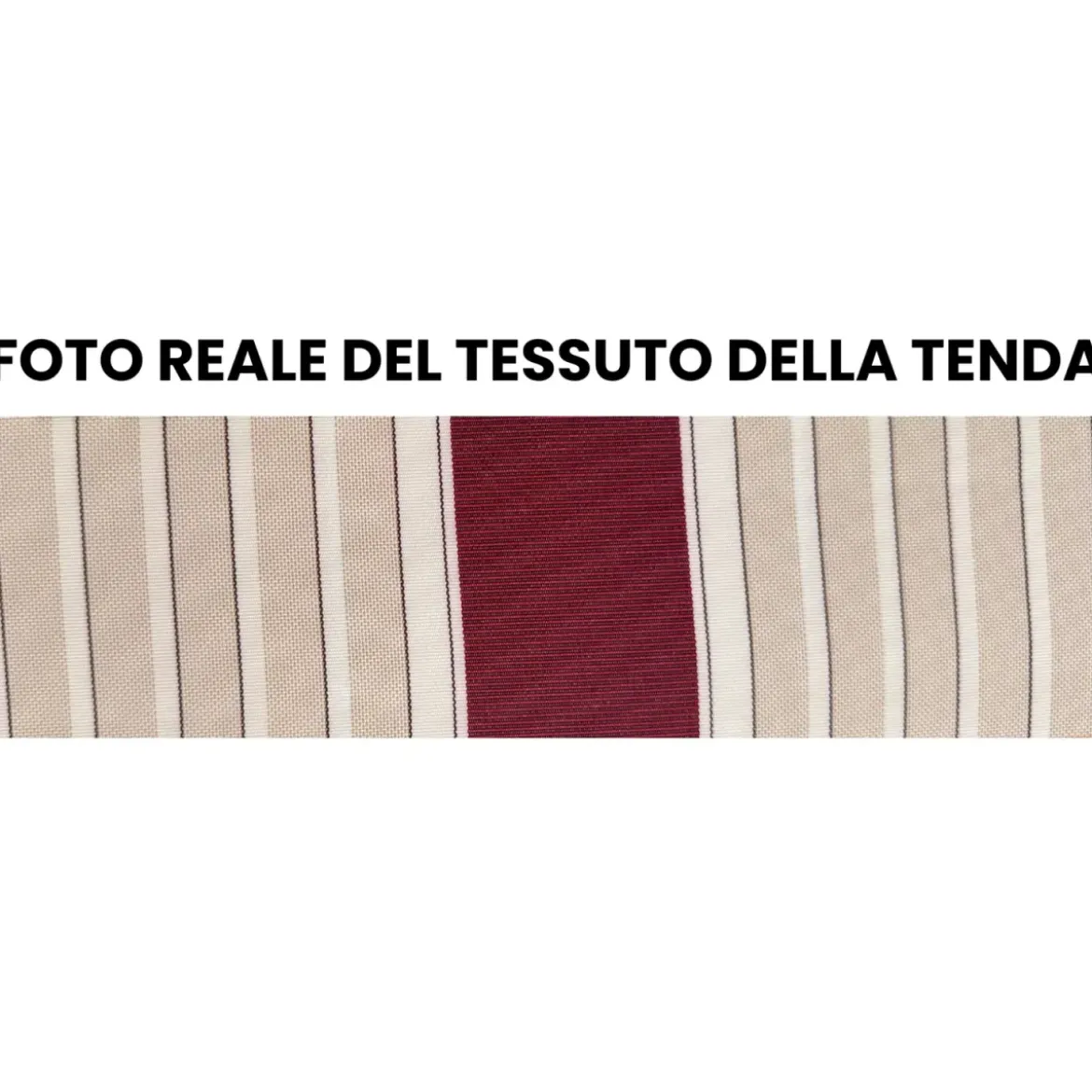 Tenda da Sole a Caduta 200x250 Riga Rossa con Bracci Senza Cassone